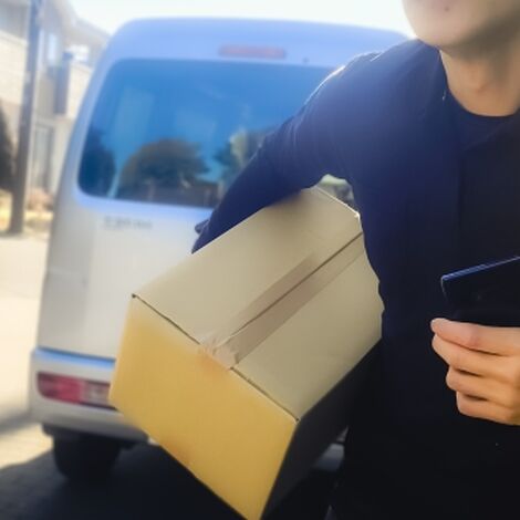 荷物とスマホ